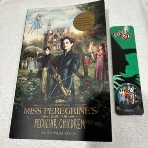 Miss Peregrine's Home for Peculiar Children Book + Wizard of Oz Bookmark!